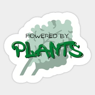 Powered By Plants Sticker